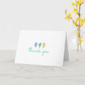 Ice Lolly Thank You Card Kaart (Gele Bloem)