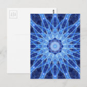 Ice Lotus Mandala Briefkaart (Voorkant / Achterkant)