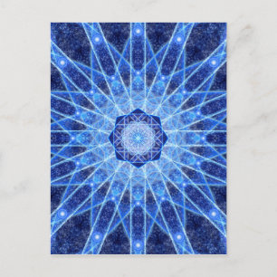 Ice Lotus Mandala Briefkaart