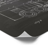 Ice Machine 1969 Patent Art - Chalkboard Poster (Hoek)