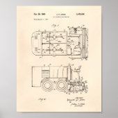 Ice Machine 1969 Patent Art - Old Peper Poster (Voorkant)