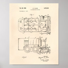 Ice Machine 1969 Patent Art - Old Peper Poster