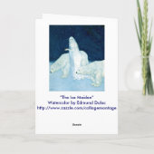 Ice Maiden Fine Art Waterverf Kaart (Achterkant)