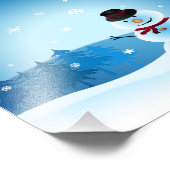 ICE-MAN ZEGT: MERRY CHRISTMAS FOTO AFDRUK (Hoek)