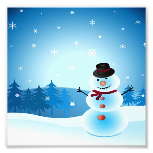 ICE-MAN ZEGT: MERRY CHRISTMAS FOTO AFDRUK (Voorkant)