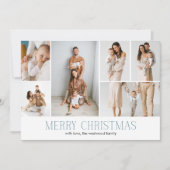 ICE Merry Christmas Elegant 9 Collage Multi-Photo Feestdagenkaart (Voorkant)