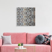 Ice Metal Fire II Stretched Canvas Print (Insitu (Woonkamer))
