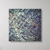 Ice Metal Fire Pit Screen Stretched Canvas Print (Voorkant)