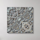 Ice Metal Fire Stretched Canvas Print (Voorkant)