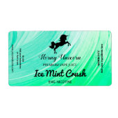 Ice Mint Nicotine Vape E Juice Labels (Voorkant)