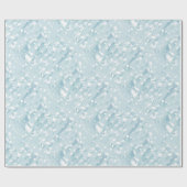 Ice Mint Wedding Wrapping Paper Cadeaupapier (Vlak)