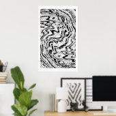 Ice Moon Agate Poster (Thuiskantoor)