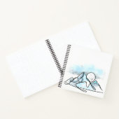 Ice mountain notebook notitieboek (Binnen)