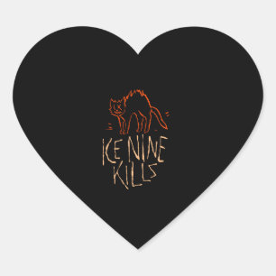 Ice Nine Kills beroemd gemaakt door INK Halloween Hart Sticker