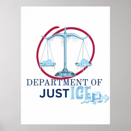 ICE of het ministerie van Justitie? Poster (Voorkant)