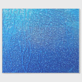 Ice on Blue Metal Cadeaupapier (Vlak)