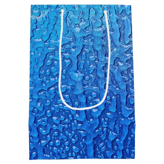 Ice on Blue Metal Medium Cadeauzakje (Achterkant)