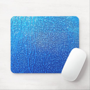 Ice on Blue Metal Muismat