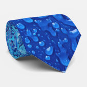 Ice on Blue Metal Stropdas (Opgerold)