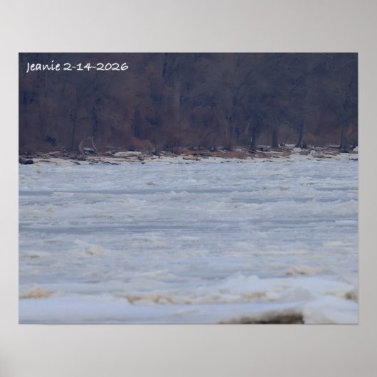 Ice on the Delaware River 2026 Poster (Voorkant)