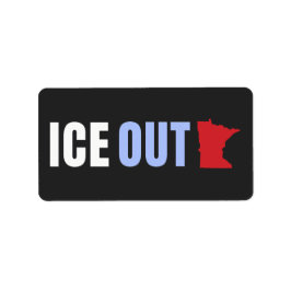 ICE OUT Anti Trump Etiket