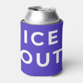 ICE OUT Can Cooler | Immigration Justice Protest (Blikje Voorkant)