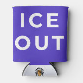 ICE OUT Can Cooler | Immigration Justice Protest (Voorkant)
