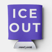 ICE OUT Can Cooler | Immigration Justice Protest (Achterkant)