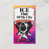 ICE Out of My City Business Card Visitekaartje (Voorkant)