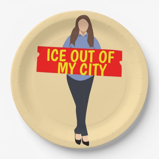 Ice Out of My City Paper Plate Papieren Bordje (Voorkant)