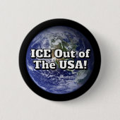 ICE Out of the USA! Button (Voorkant)