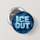 "ICE OUT" protest button (Voorkant /achterkant)