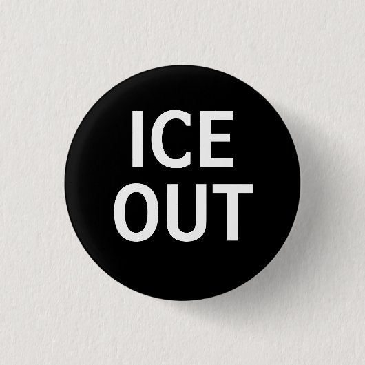ICE OUT RONDE BUTTON 3,2 CM (Voorkant)