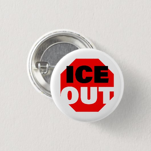 ICE OUT RONDE BUTTON 3,2 CM (Voorkant /achterkant)