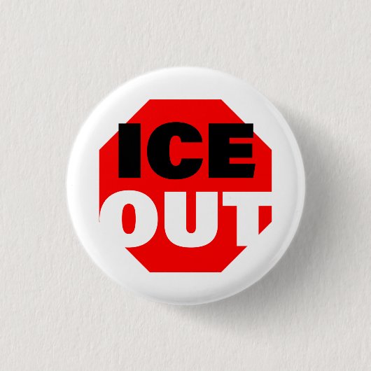 ICE OUT RONDE BUTTON 3,2 CM (Voorkant)