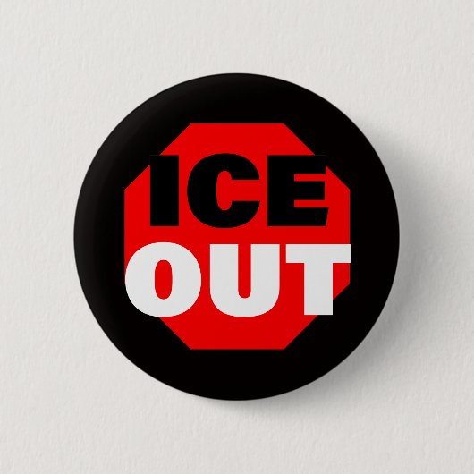ICE OUT RONDE BUTTON 5,7 CM (Voorkant)