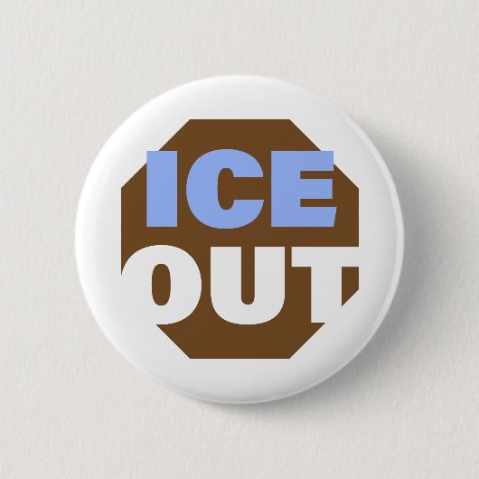 ICE OUT RONDE BUTTON 5,7 CM (Voorkant)