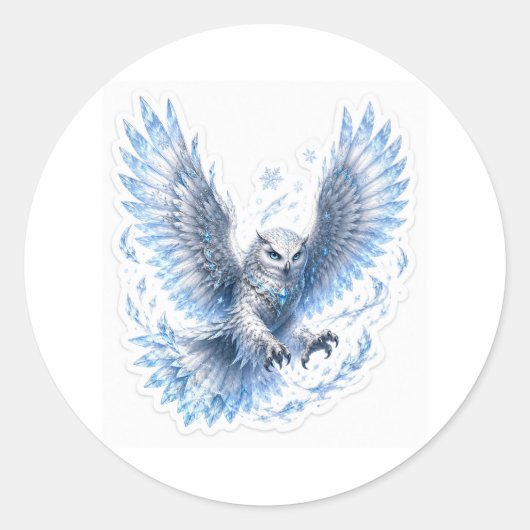 Ice Owl Sticker (Voorkant)