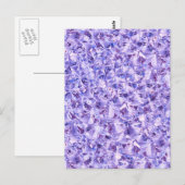 Ice Paarse Diamond Crystals Decor Briefkaart (Voorkant / Achterkant)