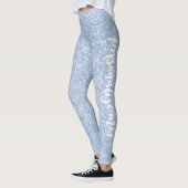Ice Palace Bleek Blue Glitter CUSTOM Leggings (Links)