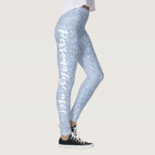 Ice Palace Bleek Blue Glitter CUSTOM Leggings (Rechts)