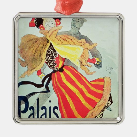 Ice Palace', Champs Elysées, Parijs, 1893 Metalen Ornament (Voorkant)