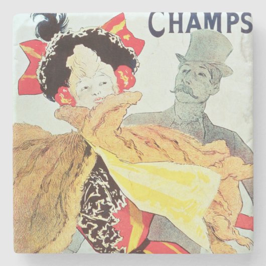 Ice Palace', Champs Elysées, Parijs, 1893 Stenen Onderzetter (Voorkant)