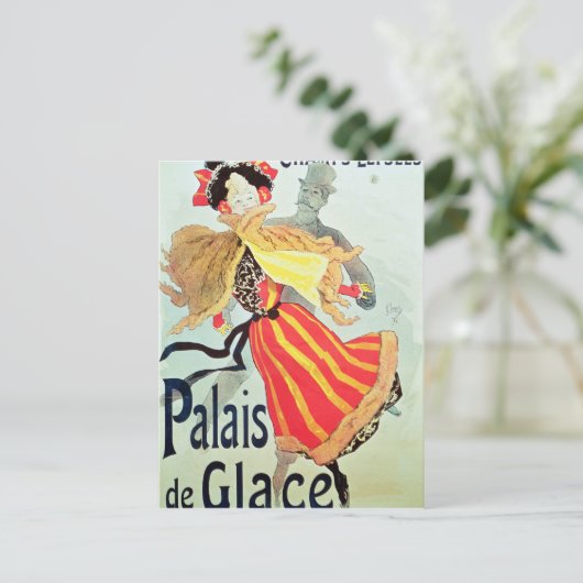 Ice Palace', Champs Elyses, Parijs, 1893 Briefkaart (Staand voorkant)