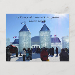 Ice Palace in Carnaval de Quebec, Canada Briefkaart