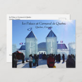 Ice Palace in Carnaval de Quebec, Canada Briefkaart (Voorkant / Achterkant)