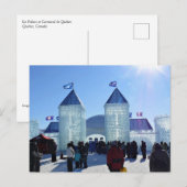 Ice Palace in Carnaval de Quebec, Canada Briefkaart (Voorkant / Achterkant)
