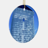 Ice Palace in Carnaval de Quebec, Canada Keramisch Ornament (Rechts)