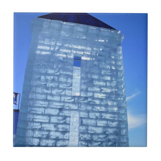 Ice Palace in Carnaval de Quebec, Canada Tegeltje (Voorkant)