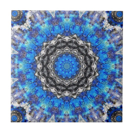 Ice Petals Mandala Tegeltje (Voorkant)